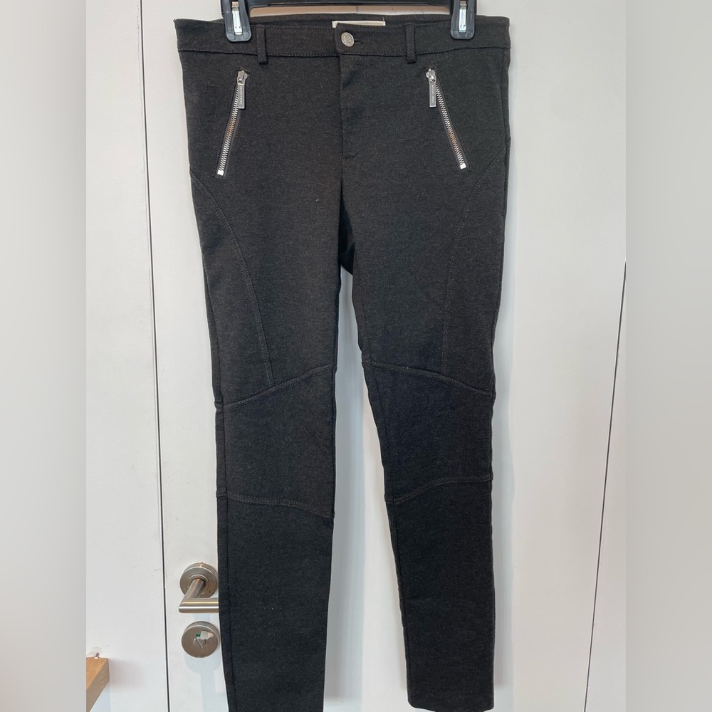 Michael Kors Gray Pointe Pants with Zipper Pockets